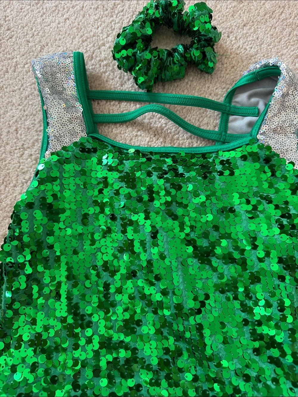 Weissman MC medium child- Sequin Fringe Dance Costume
